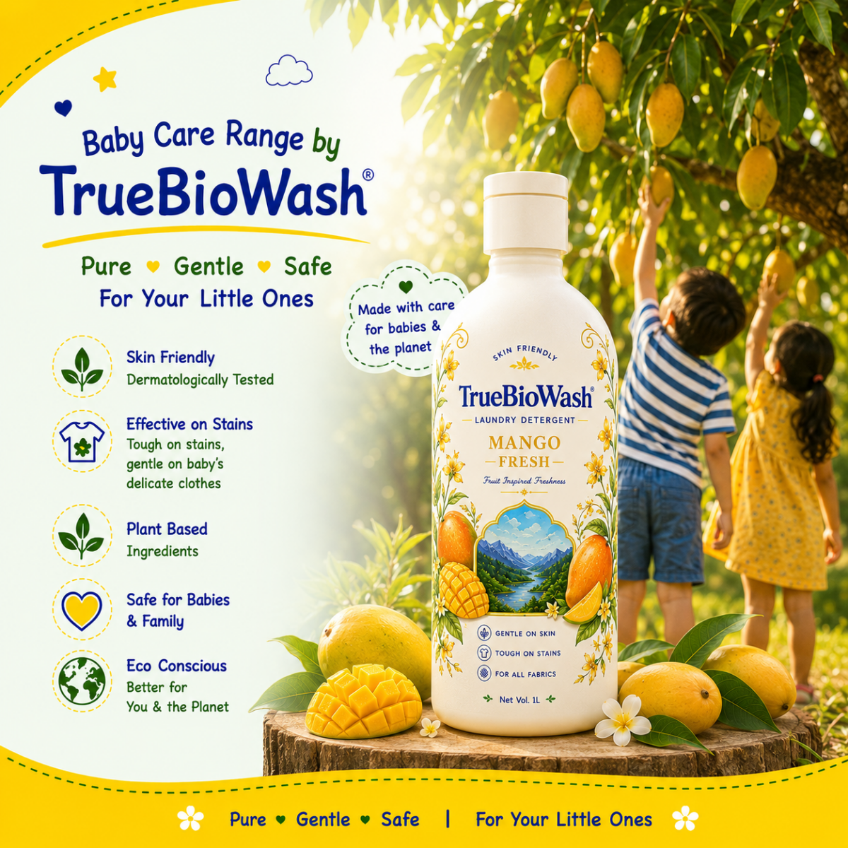Mango Fresh Liquid Detergent - TrueBioWash