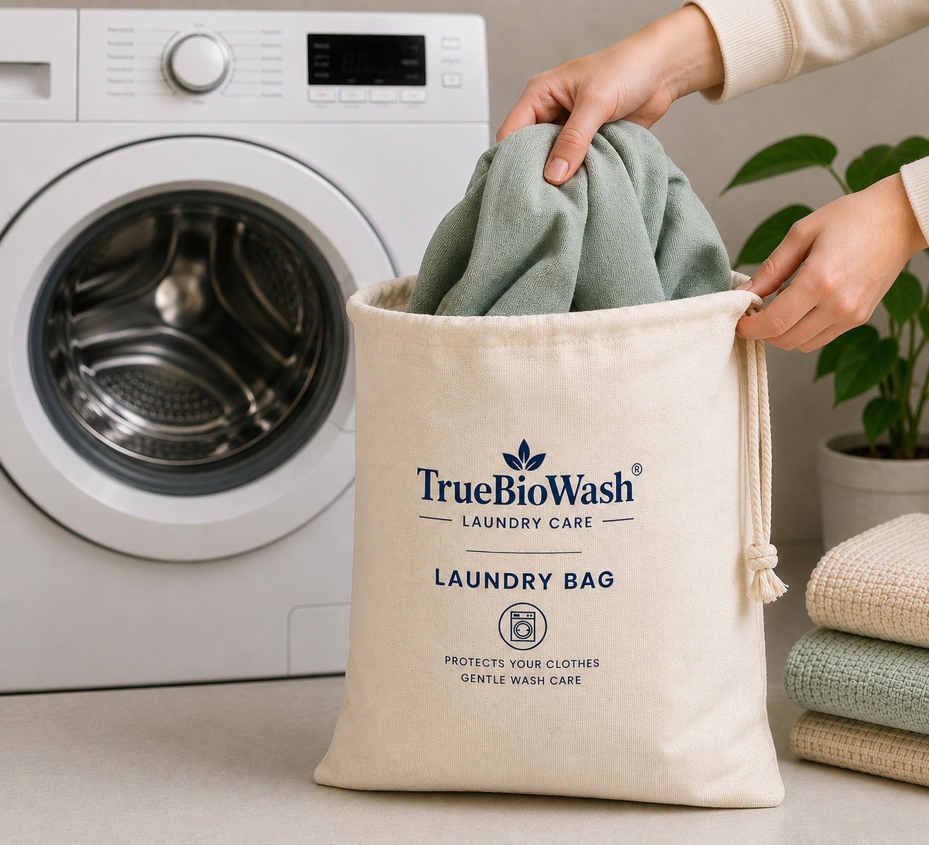 Cotton Laundry Bag