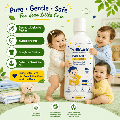 Unscented Baby Liquid Detergent - TrueBioWash