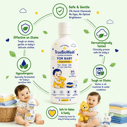 Unscented Baby Liquid Detergent - TrueBioWash