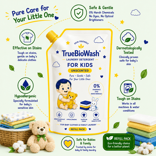 Unscented Baby Liquid Detergent Refill - TrueBioWash