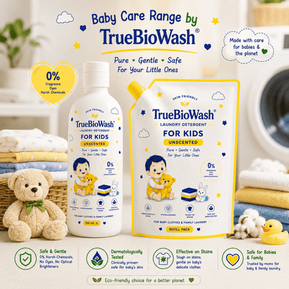 Unscented Baby Liquid Detergent Refill - TrueBioWash